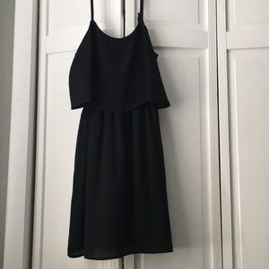 Black flow dress